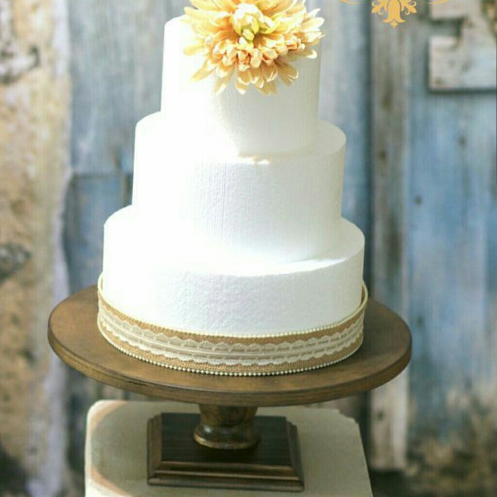 Cake Stand Old Gold 12 Inches